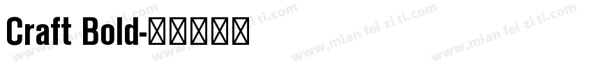 Craft Bold字体转换